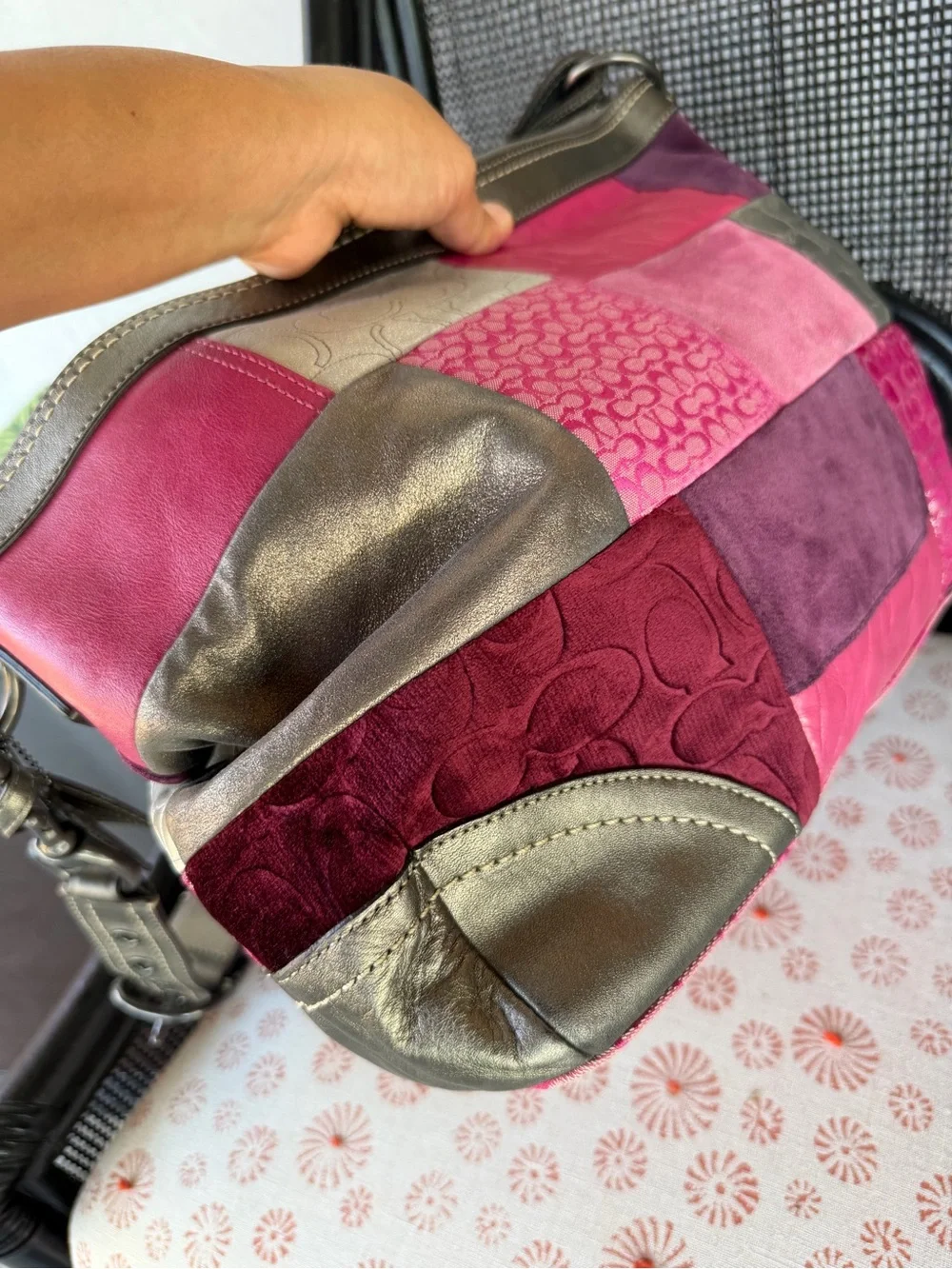 Coach patchwork shoulder